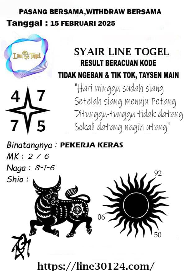 syair tanggal 15 februari 2025