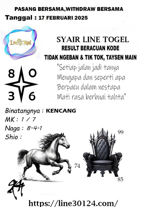 syair tanggal 17 februari 2025