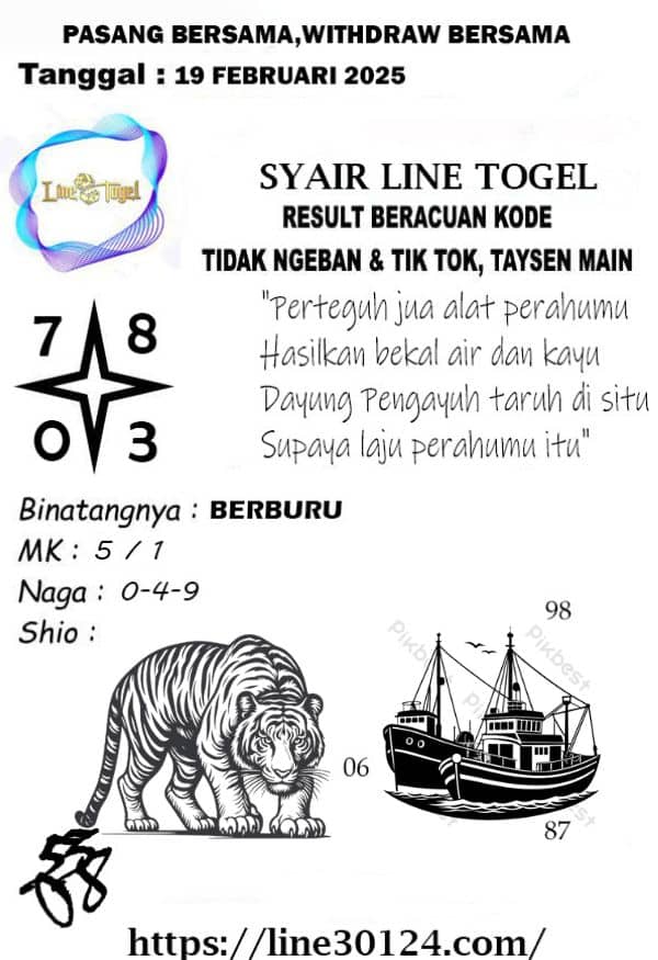 syair tanggal 19 februari 2025